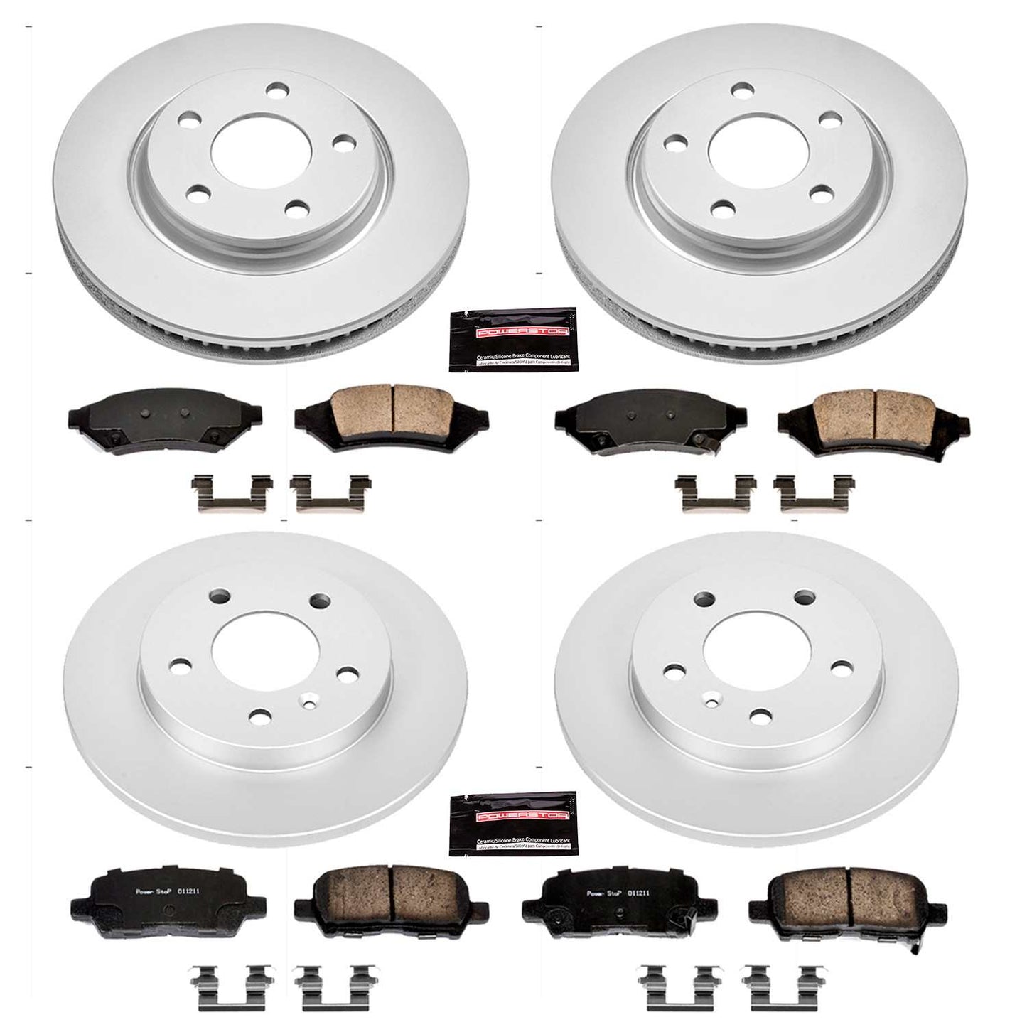 PowerStop Power Stop 2004 Pontiac Grand Prix Front & Rear Z17 Evolution Geomet Coated Brake Kit CRK1587