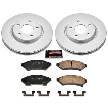PowerStop Power Stop 05-09 Buick Allure Front Z17 Evolution Geomet Coated Brake Kit CRK1588