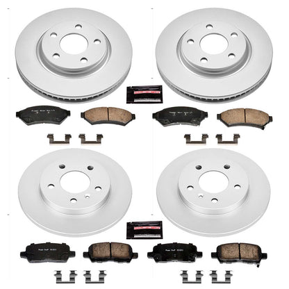 PowerStop Power Stop 05-09 Buick Allure Front & Rear Z17 Evolution Geomet Coated Brake Kit CRK1589