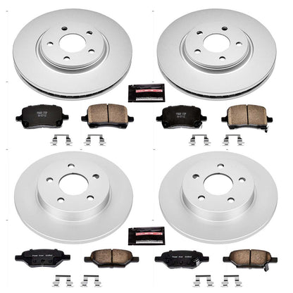 PowerStop Power Stop 05-06 Chevrolet Cobalt Front & Rear Z17 Evolution Geomet Coated Brake Kit CRK1612