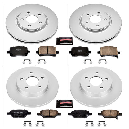 PowerStop Power Stop 05-06 Chevrolet Cobalt Front & Rear Z17 Evolution Geomet Coated Brake Kit CRK1612