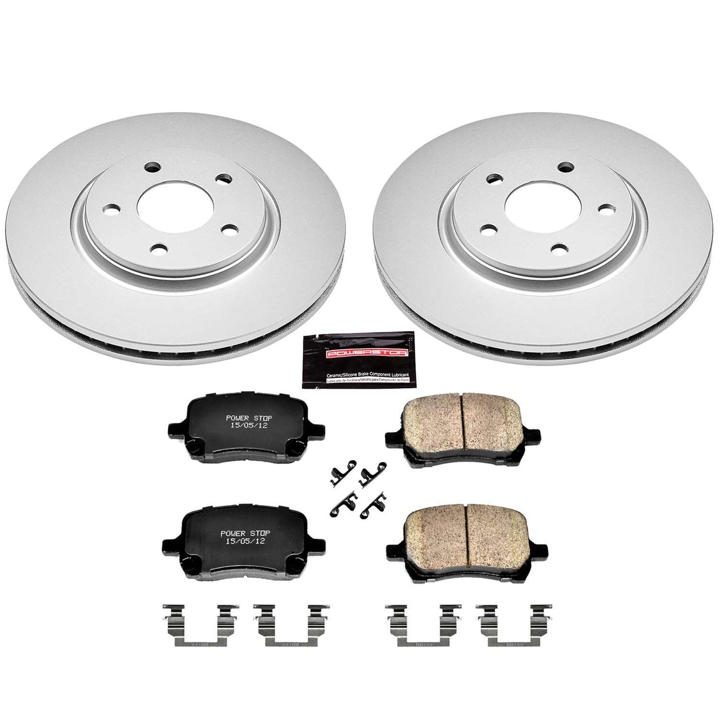 PowerStop Power Stop 2007 Chevrolet Cobalt Front Z17 Evolution Geomet Coated Brake Kit CRK1614
