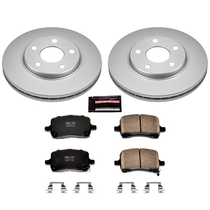 PowerStop Power Stop 04-08 Chevrolet Malibu Front Z17 Evolution Geomet Coated Brake Kit CRK1617