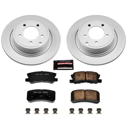 PowerStop Power Stop 11-14 Chrysler 200 Rear Z17 Evolution Geomet Coated Brake Kit CRK1630