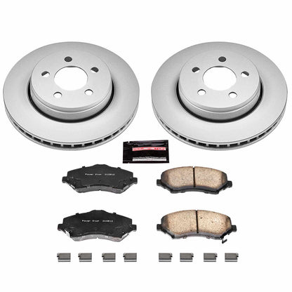 PowerStop Power Stop 07-11 Dodge Nitro Front Z17 Evolution Geomet Coated Brake Kit CRK1631