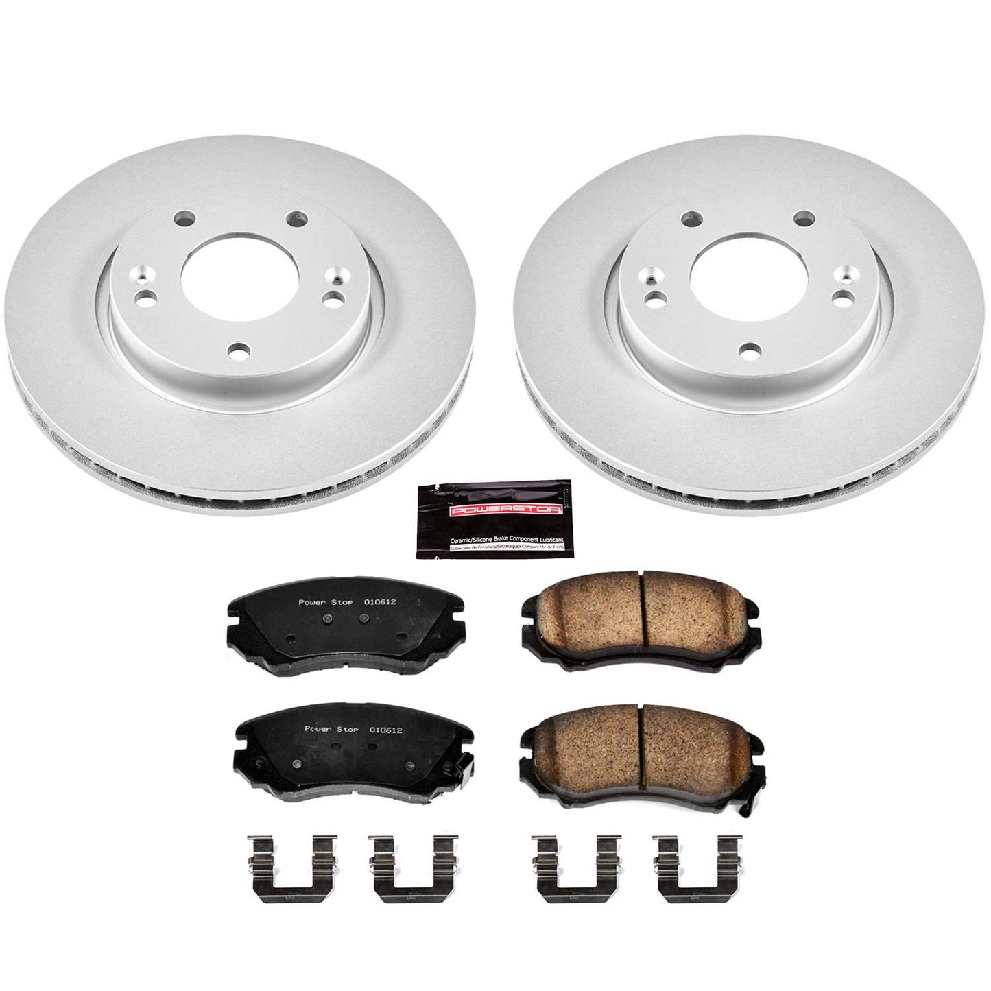 PowerStop Power Stop 06-10 Hyundai Sonata Front Z17 Evolution Geomet Coated Brake Kit CRK165