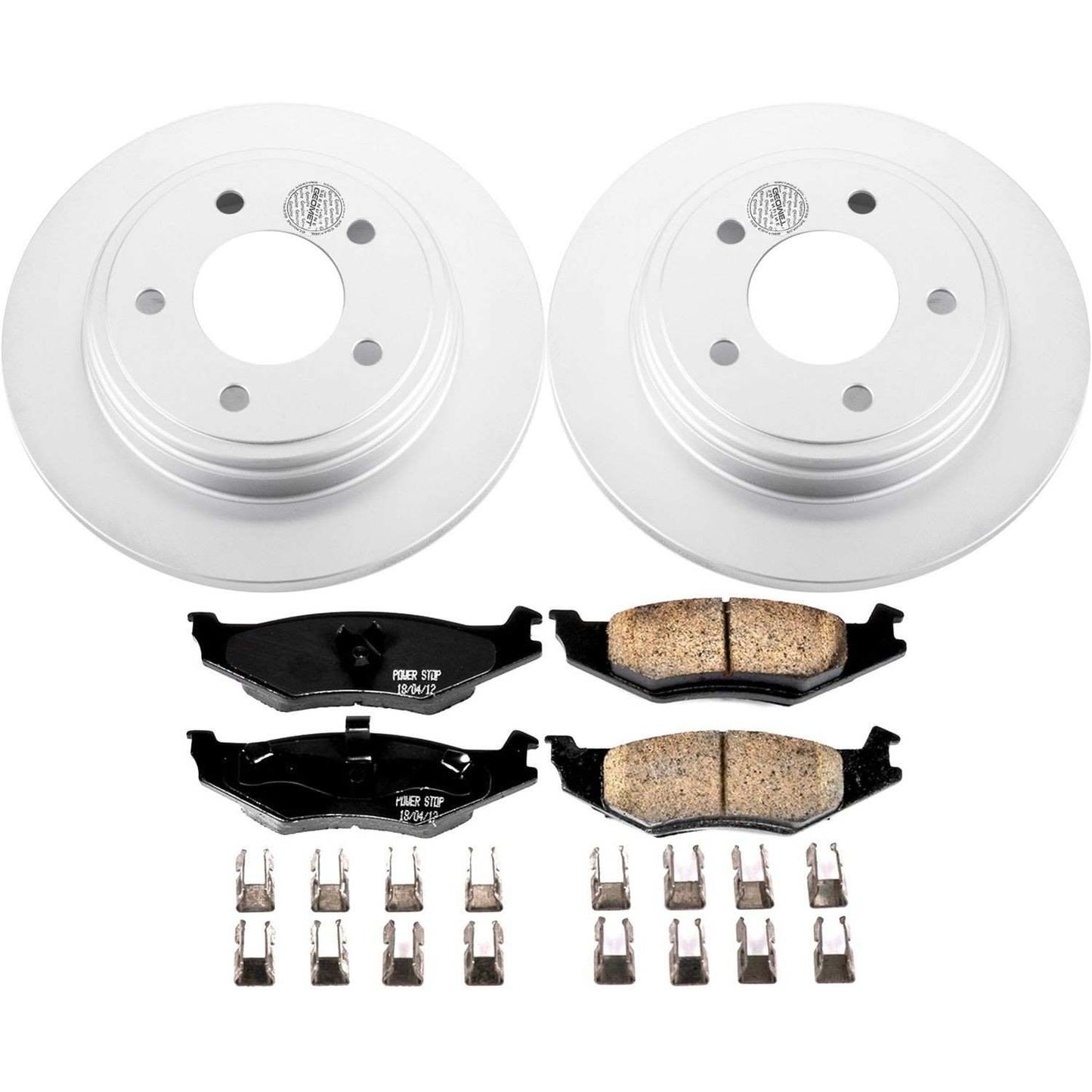 PowerStop Power Stop 93-94 Chrysler Concorde Rear Z17 Evolution Geomet Coated Brake Kit CRK1667