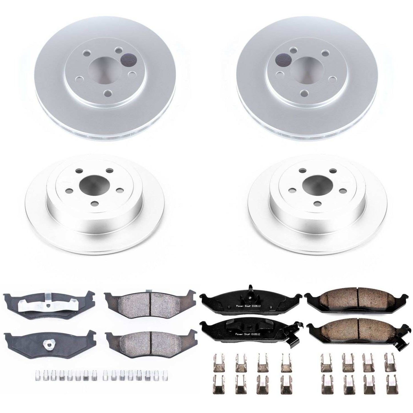 PowerStop Power Stop 96-00 Plymouth Breeze Front & Rear Z17 Evolution Geomet Coated Brake Kit CRK1677