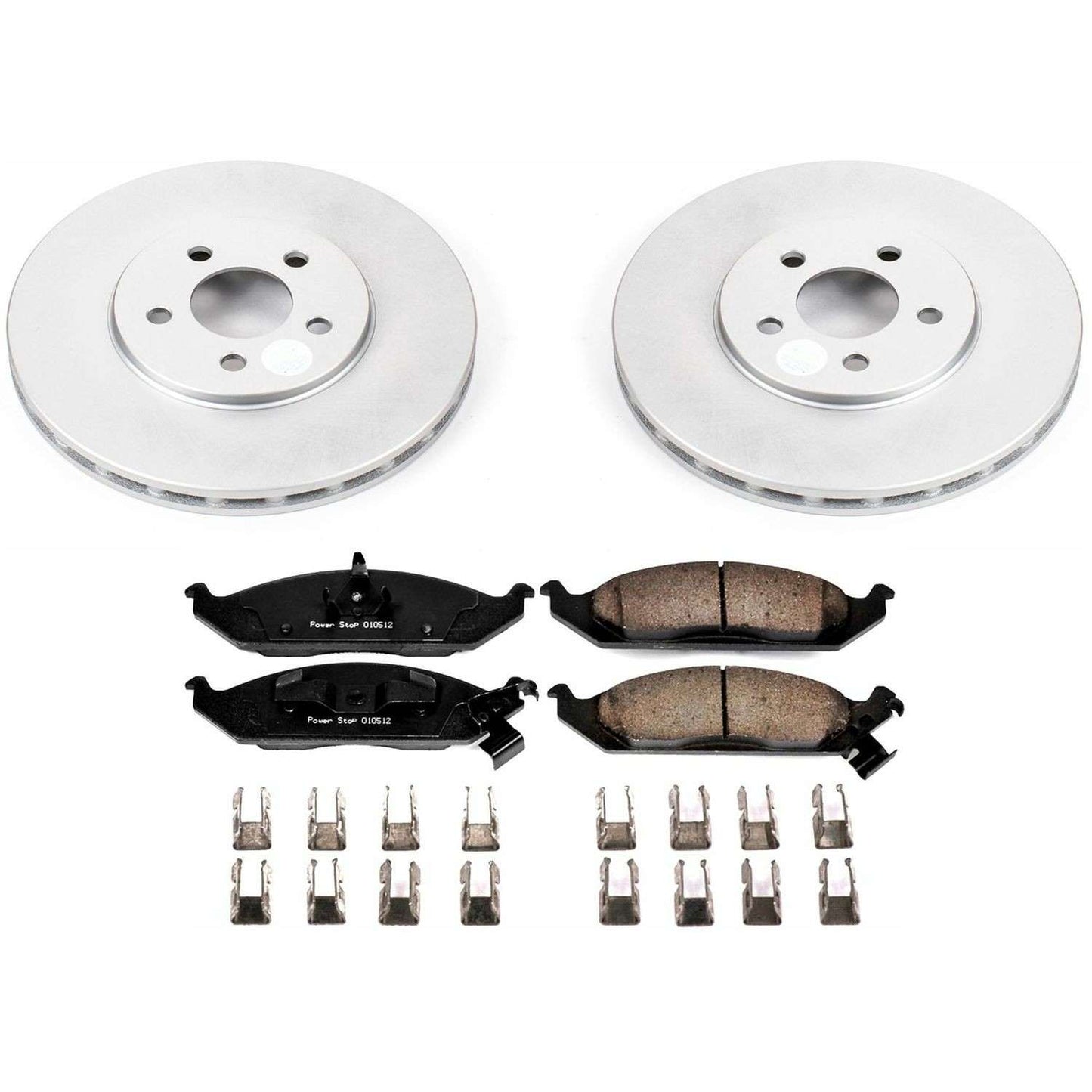 PowerStop Power Stop 95-00 Chrysler Cirrus Front Z17 Evolution Geomet Coated Brake Kit CRK1679