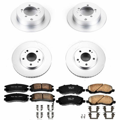 PowerStop Power Stop 01-05 Chrysler Sebring Front & Rear Z17 Evolution Geomet Coated Brake Kit CRK1683