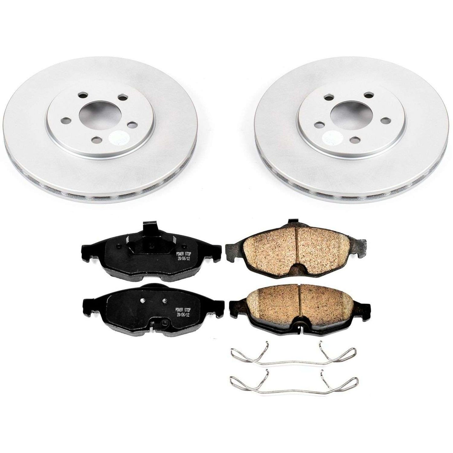 PowerStop Power Stop 01-06 Chrysler Sebring Front Z17 Evolution Geomet Coated Brake Kit CRK1684
