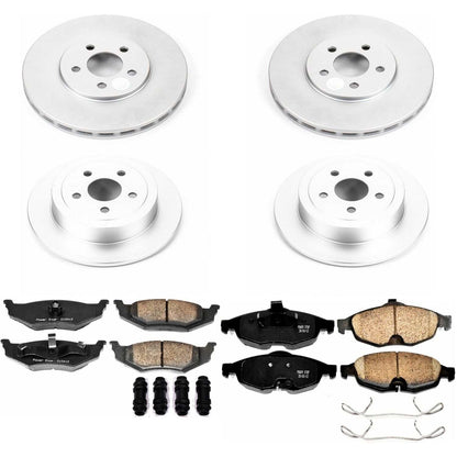 PowerStop Power Stop 01-06 Chrysler Sebring Front & Rear Z17 Evolution Geomet Coated Brake Kit CRK1685