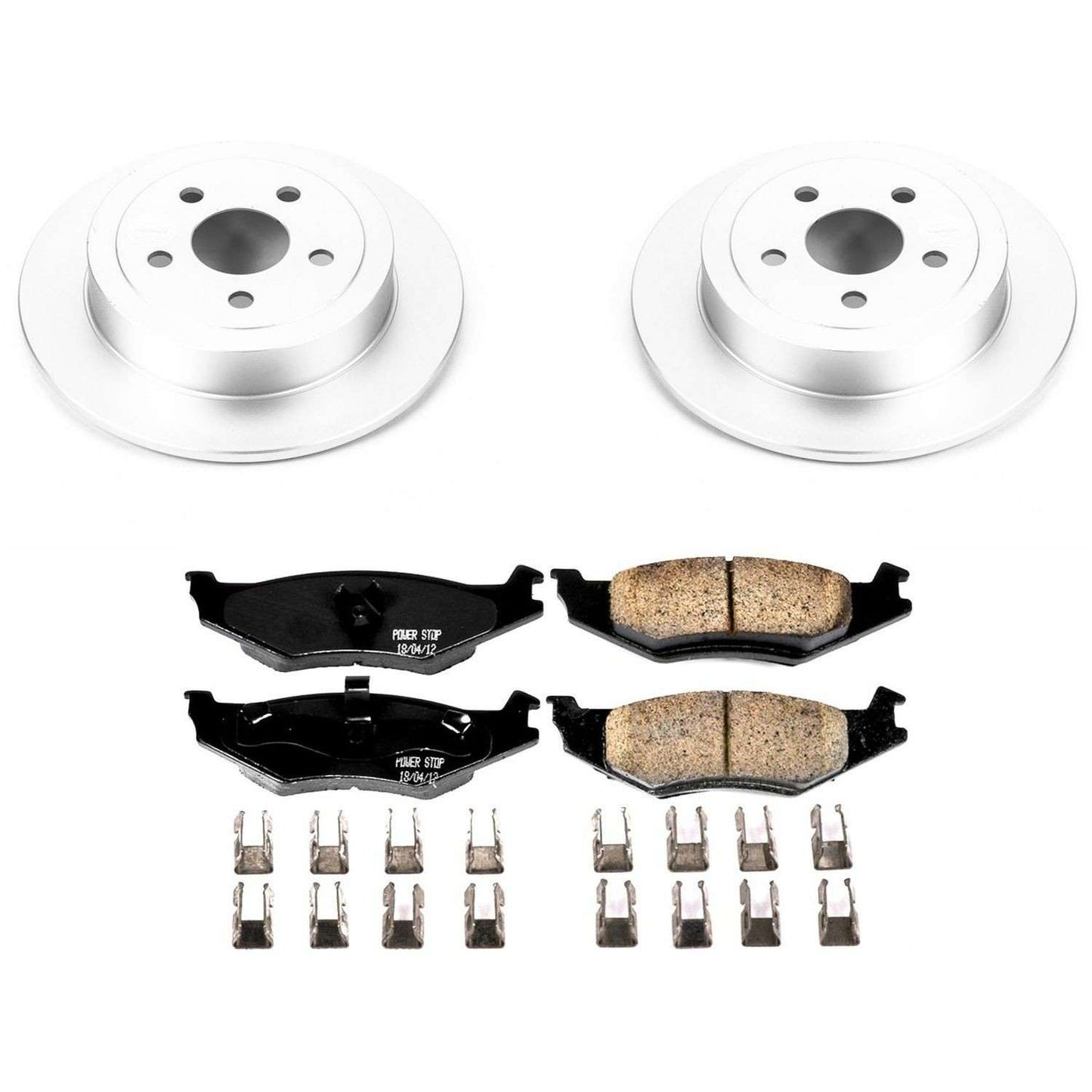 PowerStop Power Stop 96-00 Plymouth Breeze Rear Z17 Evolution Geomet Coated Brake Kit CRK1687