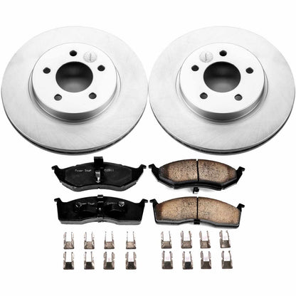 PowerStop Power Stop 99-04 Chrysler 300M Front Z17 Evolution Geomet Coated Brake Kit CRK1692