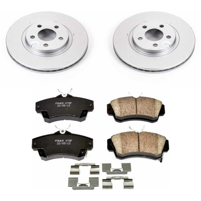 PowerStop Power Stop 01-10 Chrysler PT Cruiser Front Z17 Evolution Geomet Coated Brake Kit CRK1704
