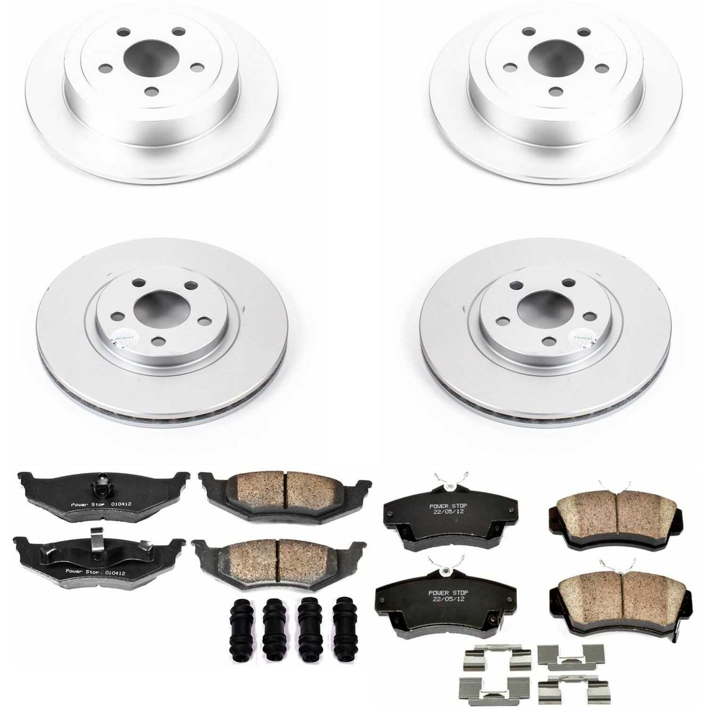 PowerStop Power Stop 01-03 Chrysler PT Cruiser Front & Rear Z17 Evolution Geomet Coated Brake Kit CRK1705