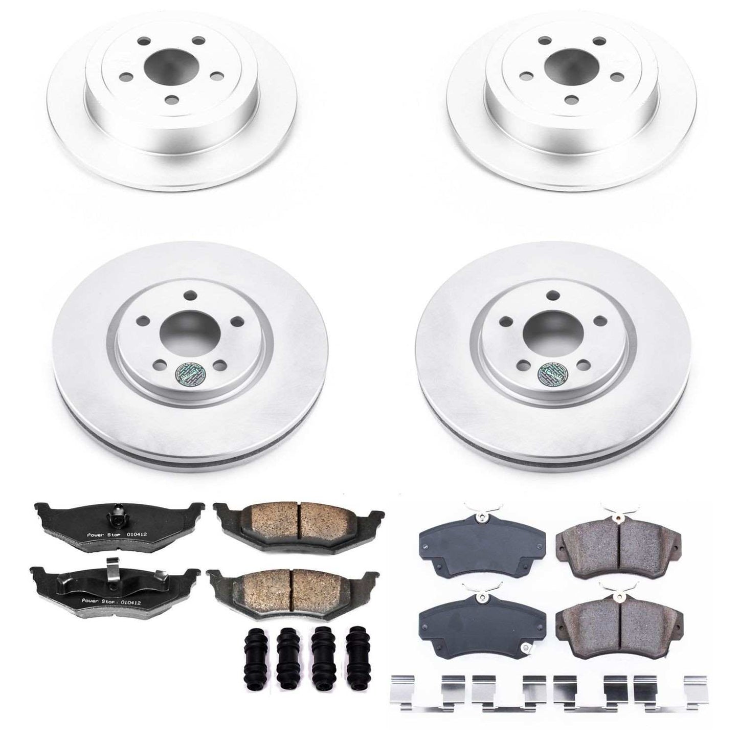 PowerStop Power Stop 04-05 Chrysler PT Cruiser Front & Rear Z17 Evolution Geomet Coated Brake Kit CRK1707