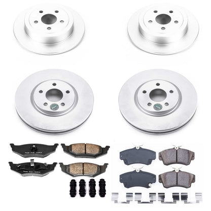 PowerStop Power Stop 04-05 Chrysler PT Cruiser Front & Rear Z17 Evolution Geomet Coated Brake Kit CRK1707