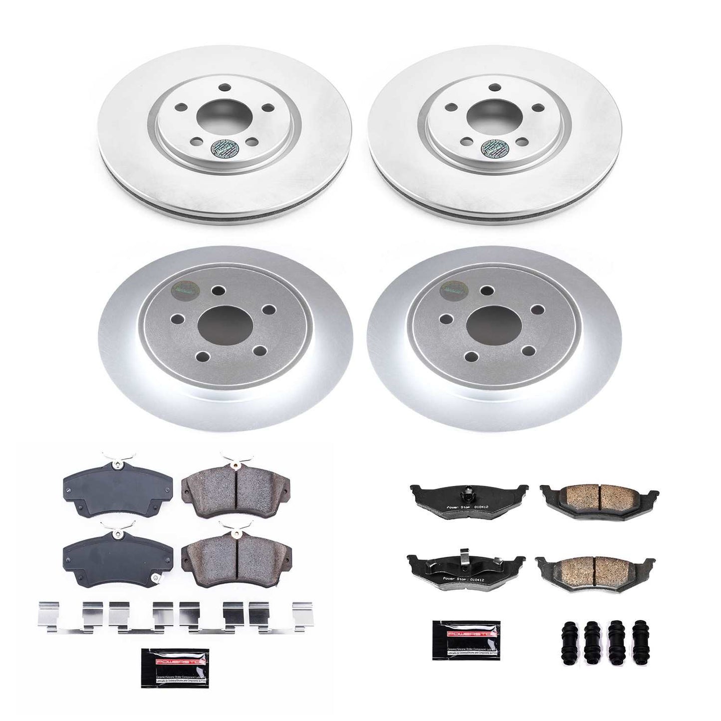 PowerStop Power Stop 03-09 Chrysler PT Cruiser Front & Rear Z17 Evolution Geomet Coated Brake Kit CRK1708