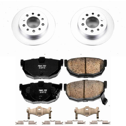 PowerStop Power Stop 03-08 Hyundai Tiburon Rear Z17 Evolution Geomet Coated Brake Kit CRK170