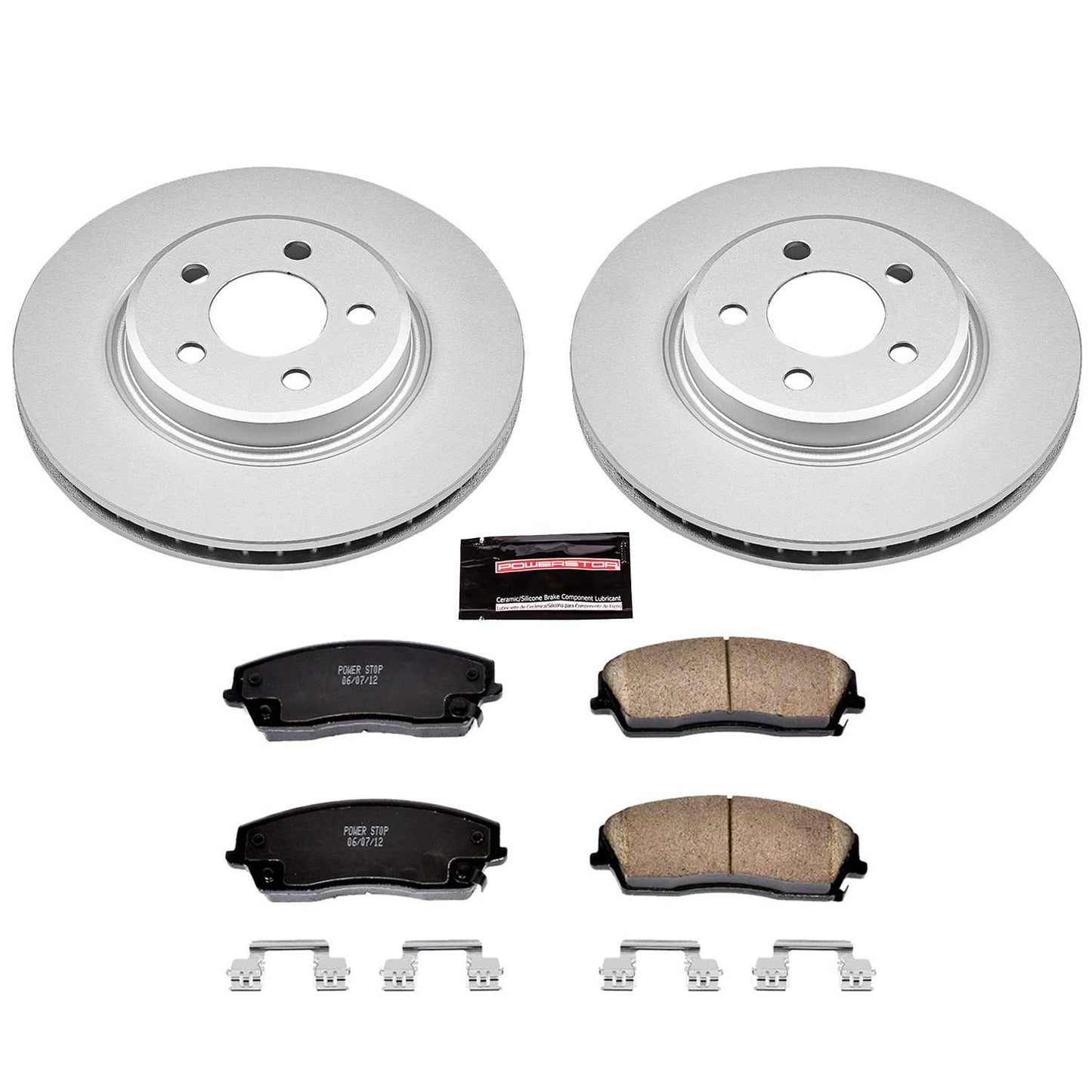 PowerStop Power Stop 05-19 Chrysler 300 Front Z17 Evolution Geomet Coated Brake Kit CRK1714