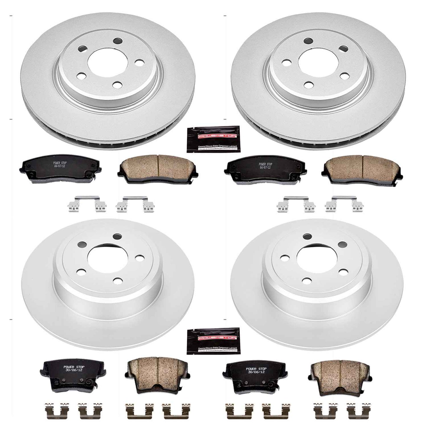 PowerStop Power Stop 05-19 Chrysler 300 Front & Rear Z17 Evolution Geomet Coated Brake Kit CRK1715