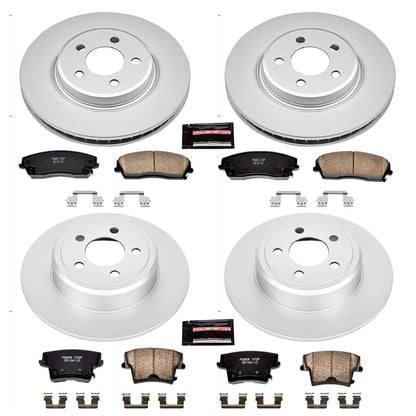 PowerStop Power Stop 05-19 Chrysler 300 Front & Rear Z17 Evolution Geomet Coated Brake Kit CRK1715