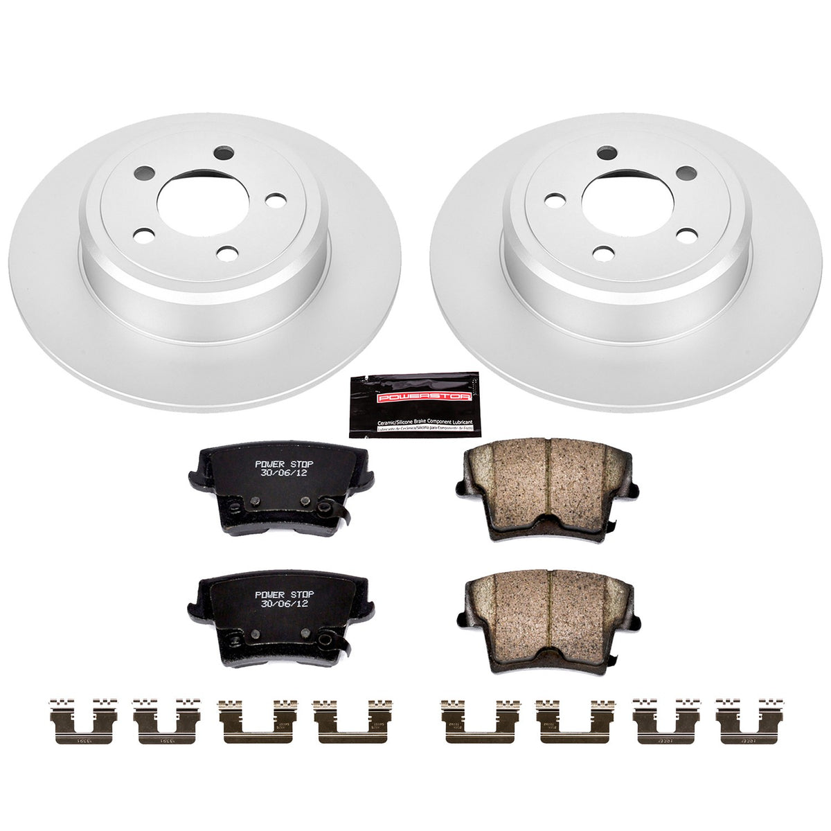 PowerStop Power Stop 05-19 Chrysler 300 Rear Z17 Evolution Geomet Coated Brake Kit CRK1719