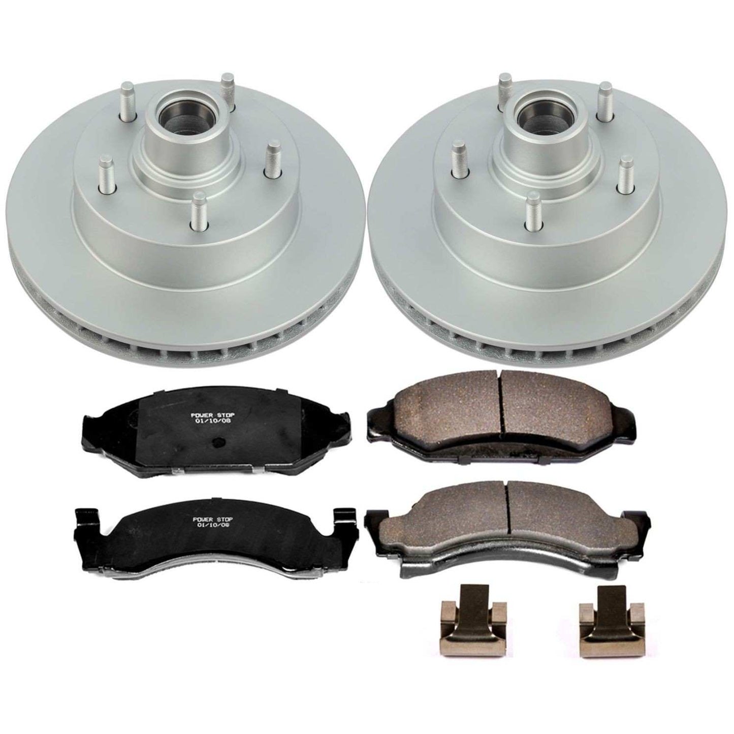 PowerStop Power Stop 87-93 Ford E-150 Front Z17 Evolution Geomet Coated Brake Kit CRK1766