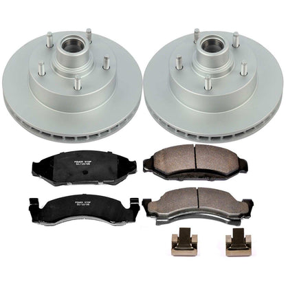 PowerStop Power Stop 87-93 Ford E-150 Front Z17 Evolution Geomet Coated Brake Kit CRK1766