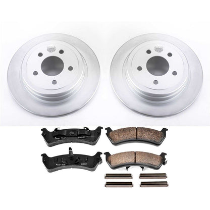 PowerStop Power Stop 2003 Ford Explorer Sport Rear Z17 Evolution Geomet Coated Brake Kit CRK1770