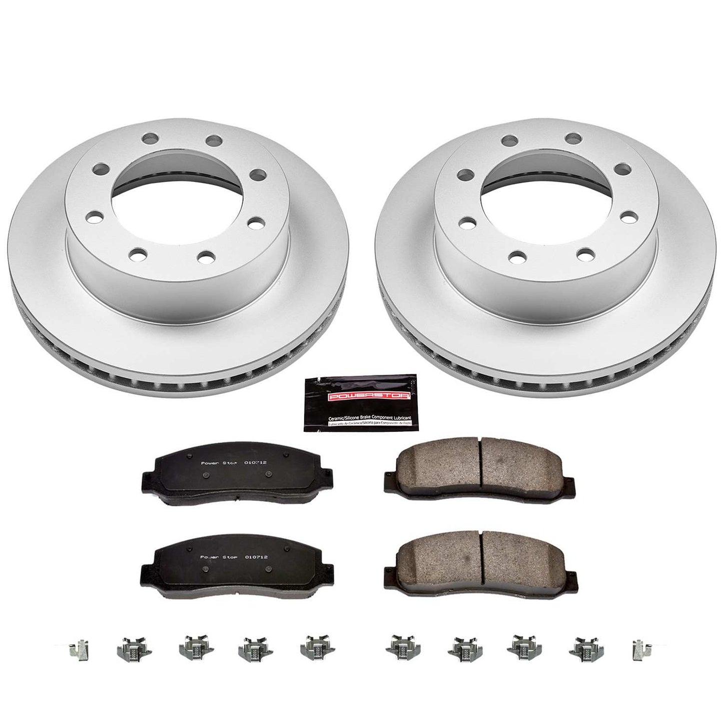 PowerStop Power Stop 05-08 Ford F-250 Super Duty Front Z17 Evolution Geomet Coated Brake Kit CRK1781
