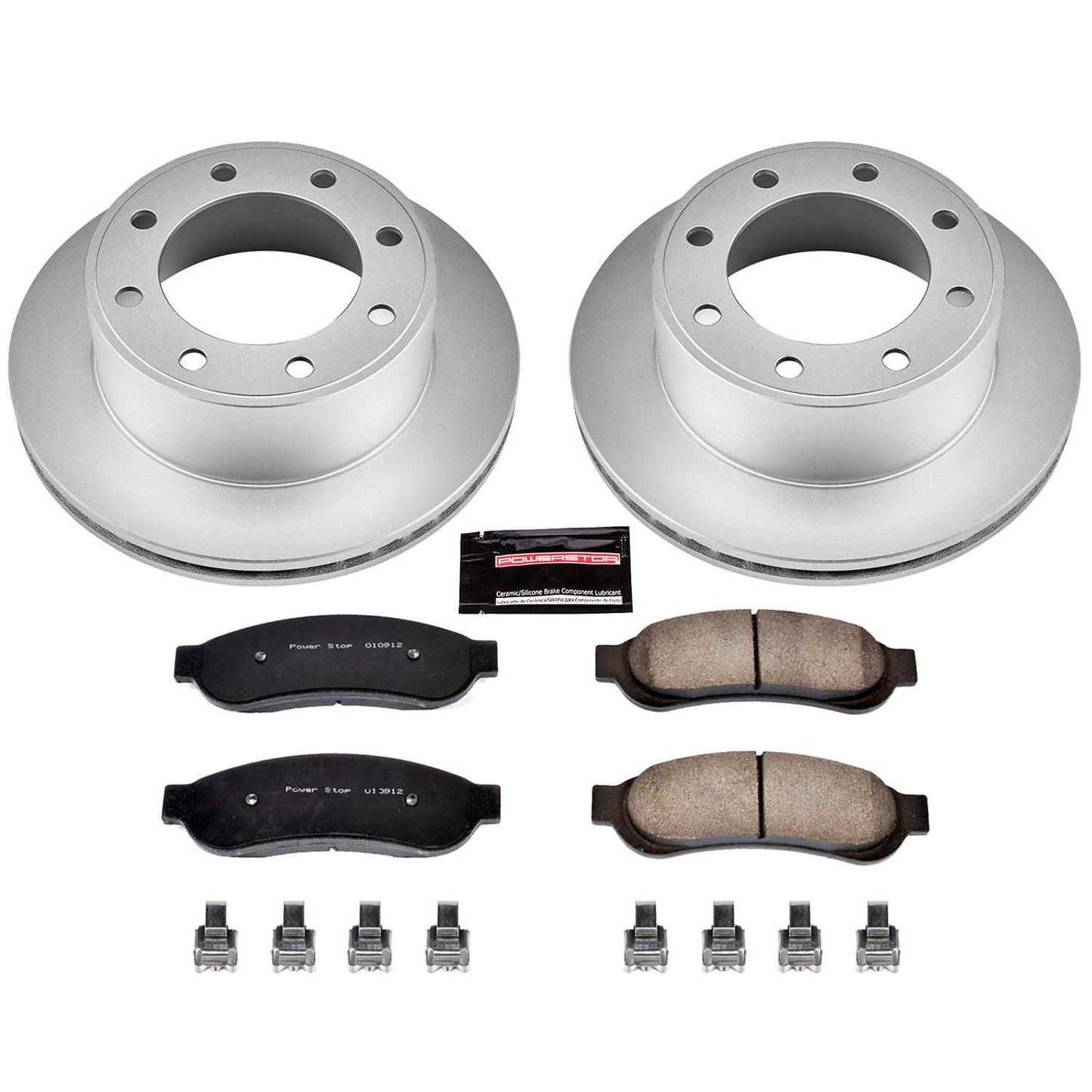 PowerStop Power Stop 05-07 Ford F-250 Super Duty Rear Z17 Evolution Geomet Coated Brake Kit CRK1799