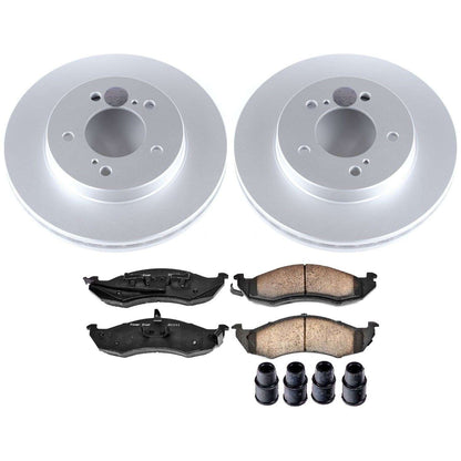 PowerStop Power Stop 93-02 Mercury Villager Front Z17 Evolution Geomet Coated Brake Kit CRK1823