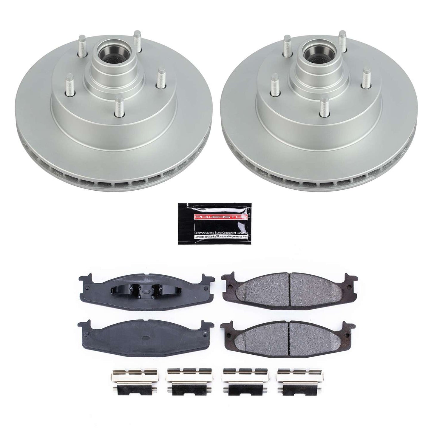 PowerStop Power Stop 2003 Ford E-150 Front Z17 Evolution Geomet Coated Brake Kit CRK1832
