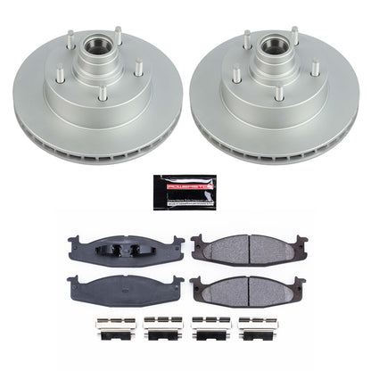 PowerStop Power Stop 2003 Ford E-150 Front Z17 Evolution Geomet Coated Brake Kit CRK1832
