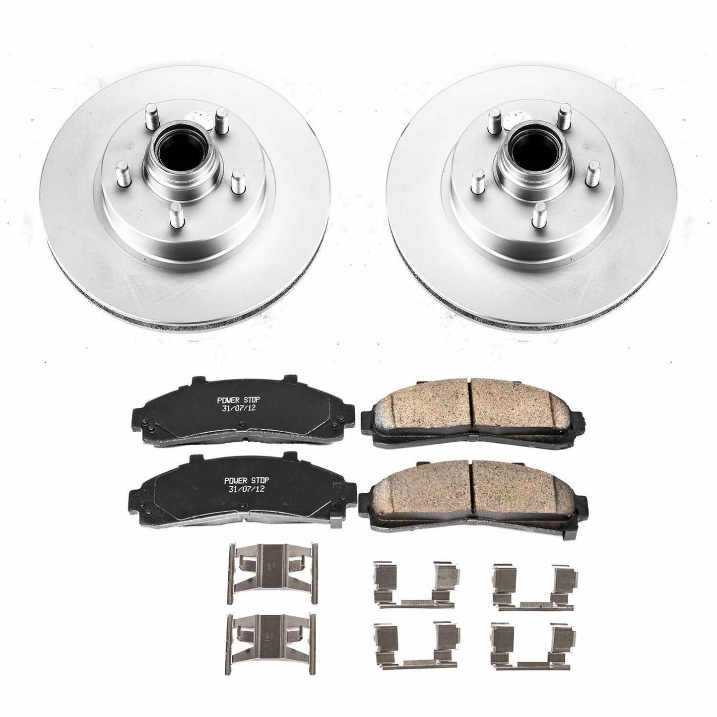 PowerStop Power Stop 95-01 Ford Explorer Front Z17 Evolution Geomet Coated Brake Kit CRK1854
