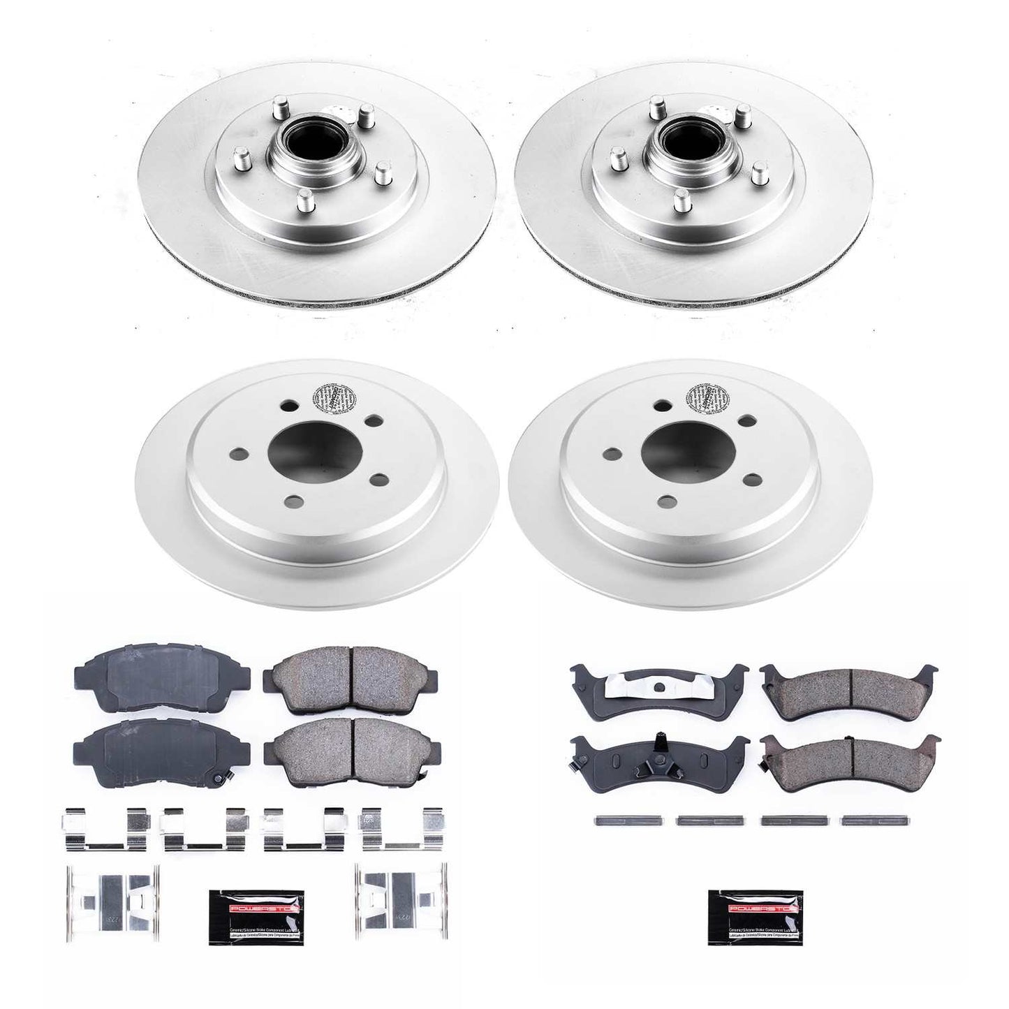 PowerStop Power Stop 95-01 Ford Explorer Front & Rear Z17 Evolution Geomet Coated Brake Kit CRK1855