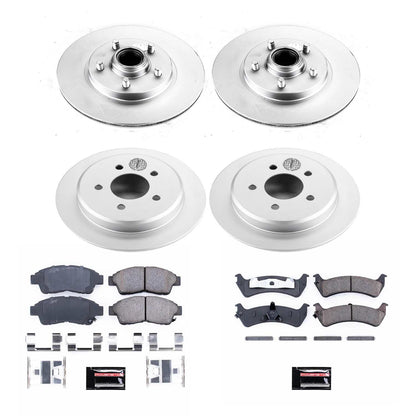 PowerStop Power Stop 95-01 Ford Explorer Front & Rear Z17 Evolution Geomet Coated Brake Kit CRK1855