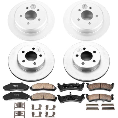 PowerStop Power Stop 95-01 Ford Explorer Front & Rear Z17 Evolution Geomet Coated Brake Kit CRK1861