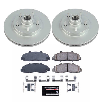 PowerStop Power Stop 97-00 Ford F-150 Front Z17 Evolution Geomet Coated Brake Kit CRK1863