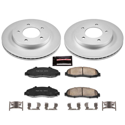 PowerStop Power Stop 97-03 Ford F-150 Front Z17 Evolution Geomet Coated Brake Kit CRK1866