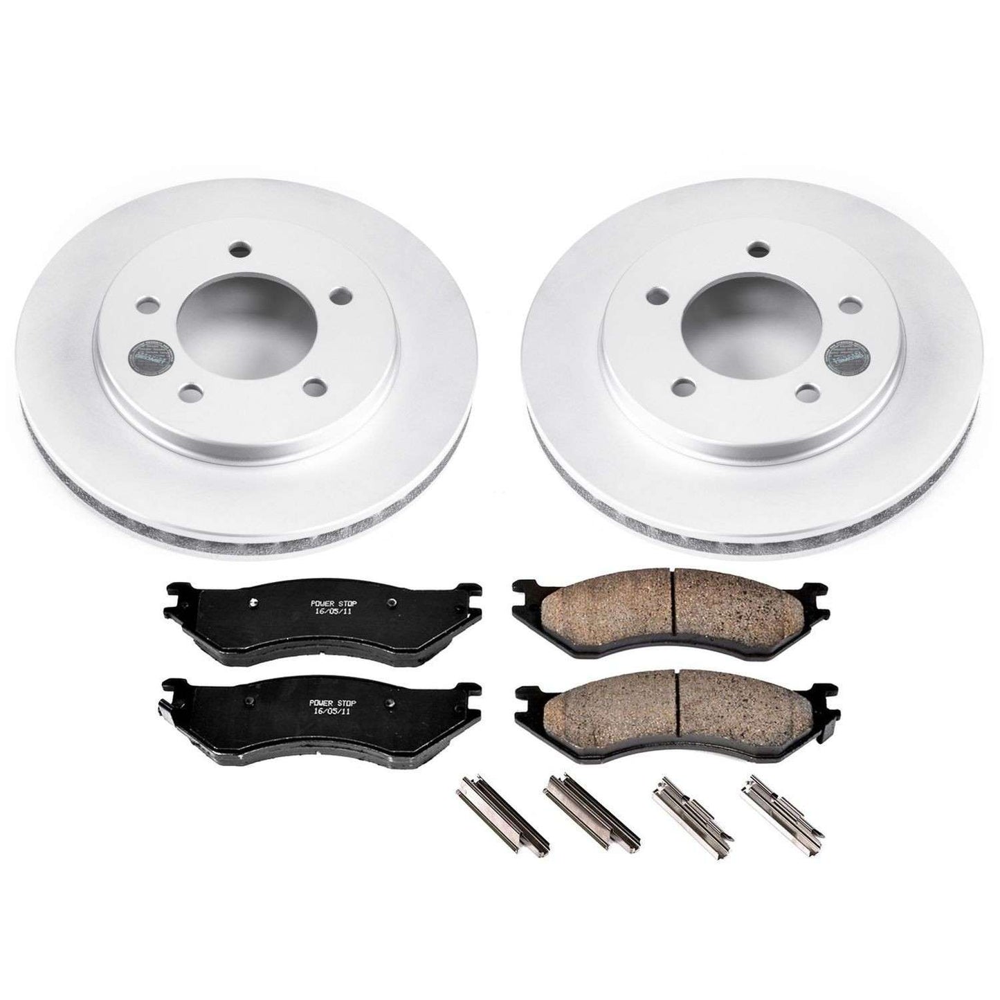 PowerStop Power Stop 97-02 Ford Expedition Front Z17 Evolution Geomet Coated Brake Kit CRK1869