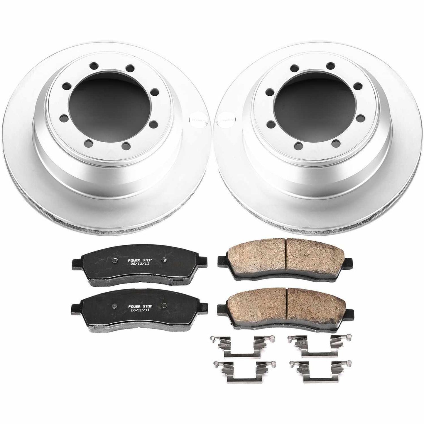 PowerStop Power Stop 99-04 Ford F-350 Super Duty Rear Z17 Evolution Geomet Coated Brake Kit CRK1889