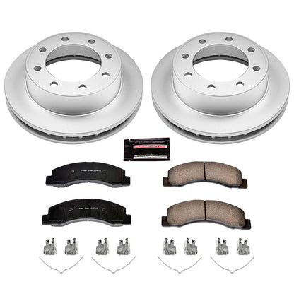 PowerStop Power Stop 00-05 Ford Excursion Front Z17 Evolution Geomet Coated Brake Kit CRK1905