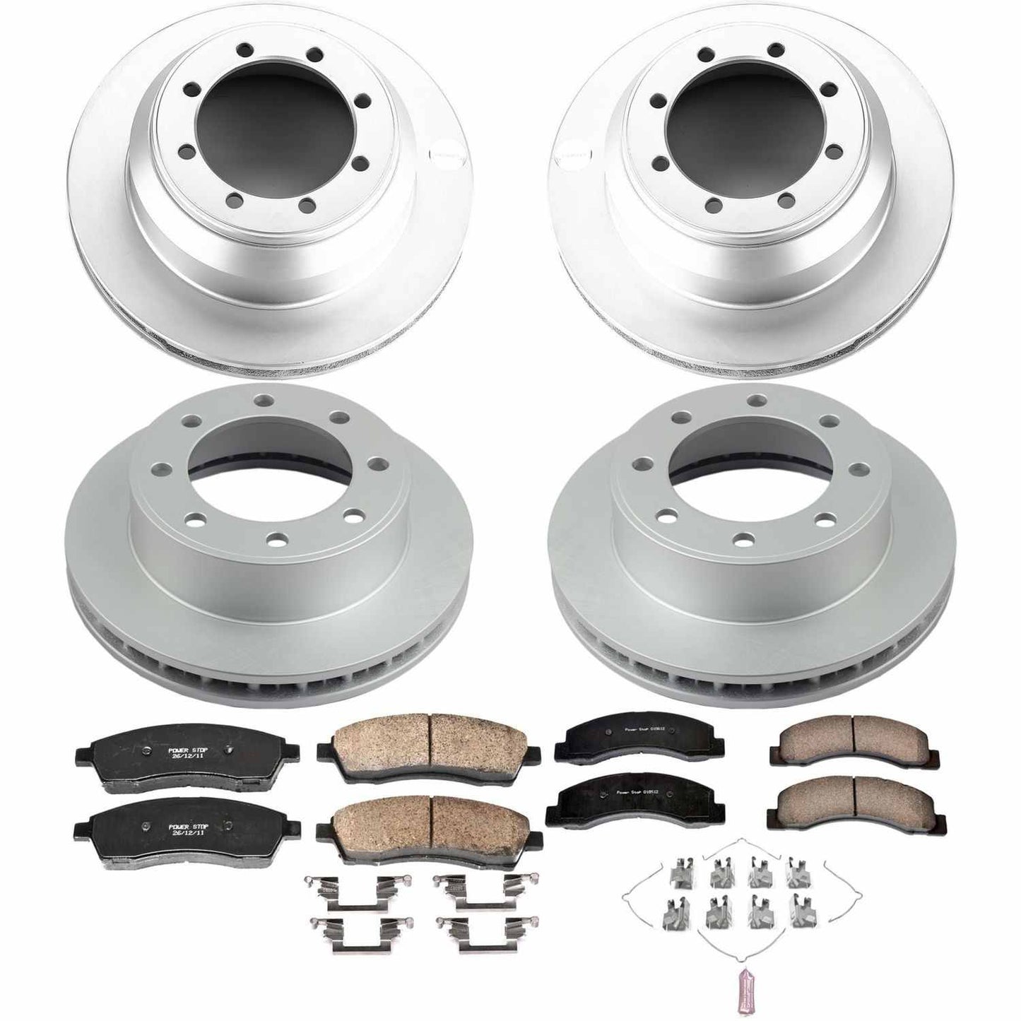 PowerStop Power Stop 99-04 Ford F-350 Super Duty Front & Rear Z17 Evolution Geomet Coated Brake Kit CRK1907