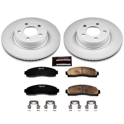 PowerStop Power Stop 01-03 Ford Explorer Sport Front Z17 Evolution Geomet Coated Brake Kit CRK1923