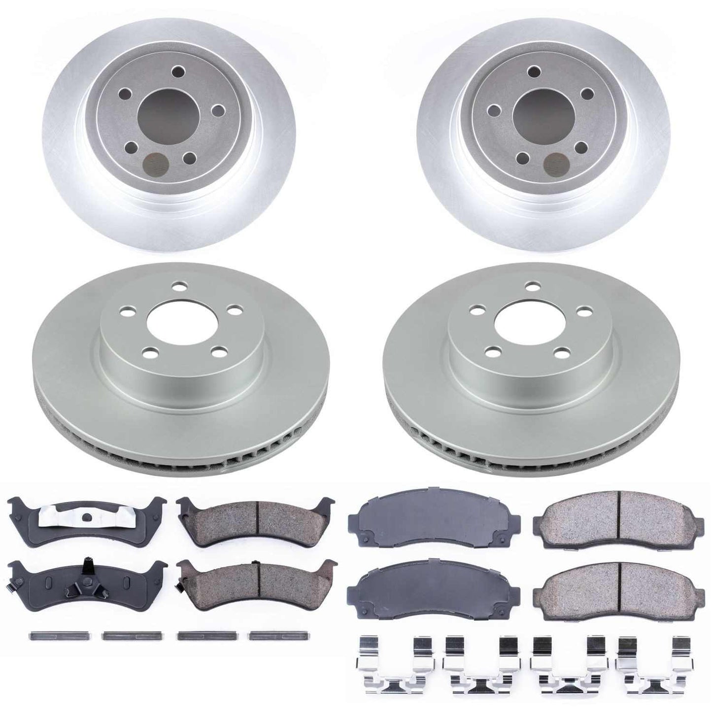 PowerStop Power Stop 2003 Ford Explorer Sport Front & Rear Z17 Evolution Geomet Coated Brake Kit CRK1924