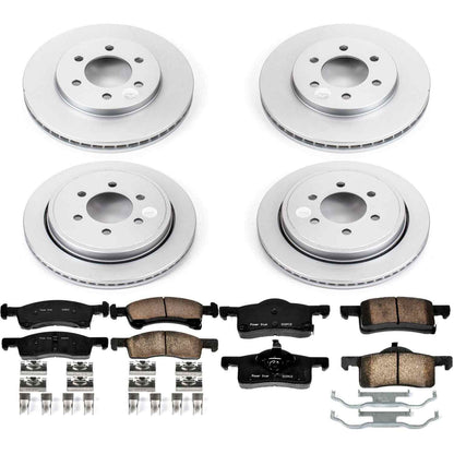 PowerStop Power Stop 02-06 Ford Expedition Front & Rear Z17 Evolution Geomet Coated Brake Kit CRK1934