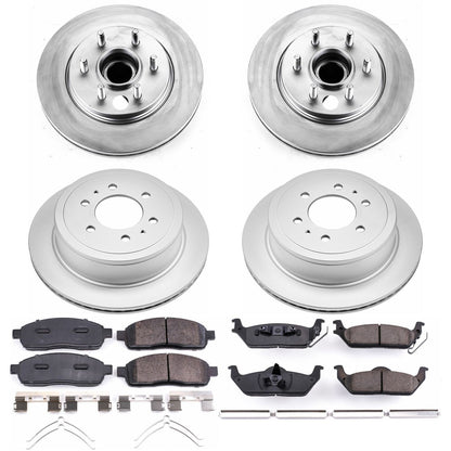 PowerStop Power Stop 04-08 Ford F-150 Front & Rear Z17 Evolution Geomet Coated Brake Kit CRK1940
